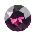 27 mm round glass cabochon Amethyst x 1 pc(s)