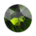 27 mm round glass cabochon Olivine x 1 pc(s)