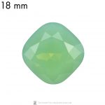 18 mm cushion cut glass cabochon Green Pacific Opal x 1 pc(s)