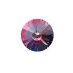 12 mm round glass cabochon Pink-Aquamarine Rainbow x 2 pc(s)