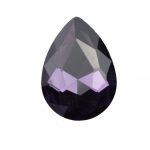 13x18 mm drop / pear glass cabochon Deep Amethyst x 2 pc(s)