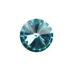 12 mm round glass cabochon Aquamarine x 2 pc(s)