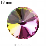 18 mm rivoli round glass cabochon Fairytale x 1 pc(s)