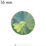 16 mm round glass cabochon Pacific Opal Green x 1 pc(s)