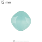 12 mm cushion cut glass cabochon Mint Opal x 2 pc(s)