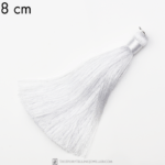 8 cm tassel imitation silk Snow White x 1 pc
