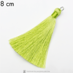 8 cm tassel imitation silk Sour Apple Green x 1 pc