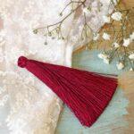 6.5 cm tassel imitation silk Baroque Bordeaux x 2 pc(s)