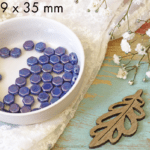 6 mm 2-hole Honeycomb beads Hodge Podge Blue Nebula x 30 pcs