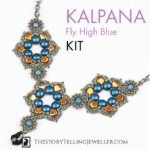 Kalpana necklace jewelry making kit - "Fly High Blue"