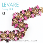 Levare bracelet jewelry making kit - "Punky Pink"