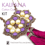 Kalpana earrings jewelry making kit - "Cotton Candy"