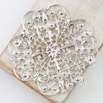 Silver filigree Estrella 53.2x53.2 mm x 1 pc