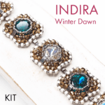 Indira bracelet making kit "Winter Dawn"
