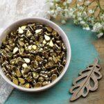 5x8 mm 2-hole Amos par Puca beads Dorado x 5 g