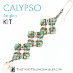 Calypso earrings jewelry making kit - "Aegina"