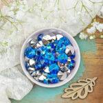 8 mm Preciosa rivoli Crystal Bermuda Blue x 6 pc(s)