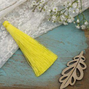 6.5 cm tassel imitation silk Yellow x 2 pc(s)