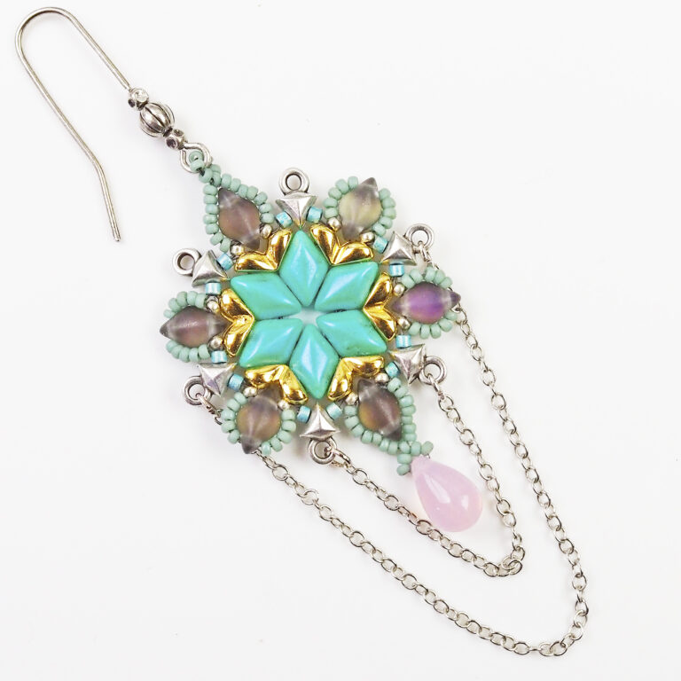 THROWING STAR earrings beading tutorial