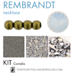 Rembrandt necklace jewelry making kit - "Cornelia"