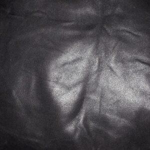 20 x 10 cm Leather sheets for embroidery Shiny Black x 1 pc