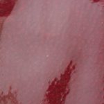 20 x 10 cm Leather sheets for embroidery "Laquered Dark Red" x 1 pc