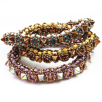 POMEGRANATE bracelet beading tutorial