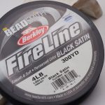 Fireline Black Satin 0.12 mm / 4 LB - 300 yard / 274.32 m