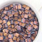 Miyuki Tila beads nr. 2005 Matte Metallic Dark Raspberry Iris x 5 g