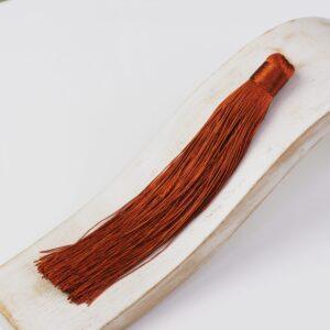 12 cm tassel cotton and silk mix Cappuccino Brown x 2 pc(s)