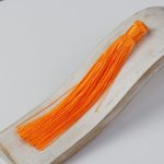 12 cm tassel cotton and silk mix Curacao Orange x 2 pc(s)