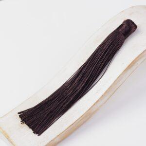12 cm tassel cotton and silk mix Dark Brown x 2 pc(s)