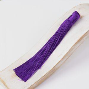12 cm tassel cotton and silk mix Magic Purple x 2 pc(s)