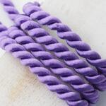 7.5 mm twisted soutache cord Purple x 50 cm