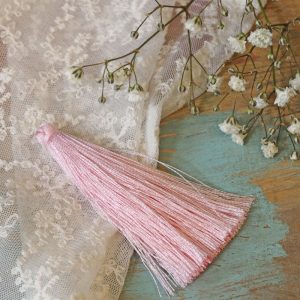 6.5 cm tassel imitiation silk Ballerina Pink x 1 pc