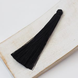 6.5 cm tassel imitiation silk Black x 1 pc