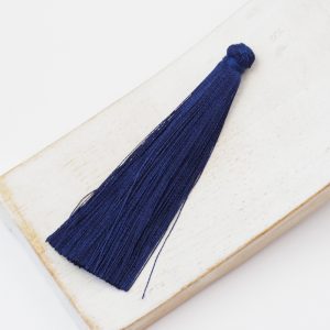 6.5 cm tassel imitiation silk Dark Blue x 1 pc