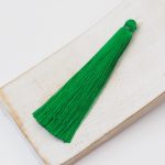 6.5 cm tassel imitiation silk Forest Green x 1 pc
