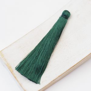 6.5 cm tassel imitiation silk Moss Green x 1 pc