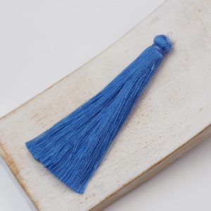 6.5 cm tassel imitiation silk Olympic Blue x 1 pc