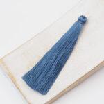 6.5 cm tassel imitiation silk Steel Sky x 1 pc
