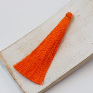 6.5 cm tassel imitiation silk Tangerine x 1 pc