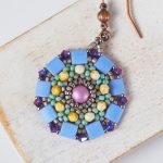 26 mm antique copper earring hooks x 2 pc