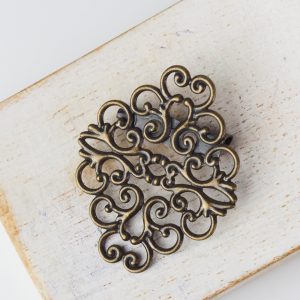 37x30 mm brooch antique bronze x 1 pc(s)