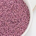 Miyuki Delica 11/0 beads nr. 2295 Frosted Opaque Glaze Plum x 5 g