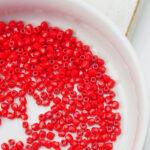 2 mm True2 fire-polished round beads Red Opaque x 100 pc(s)