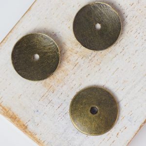 15x15 mm metal bead bronze x 10 pc(s)