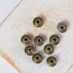 7x4.5 mm metal bead bronze x 10 pc(s)