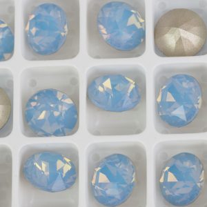 8 mm Preciosa crystal chaton Light Sapphire Opal x 1 pc(s)