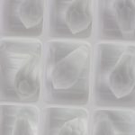 7.5x15 mm Preciosa crystal pendant drop Crystal Matt x 1 pc(s)